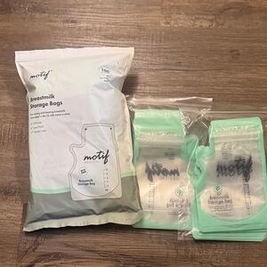 Motif Medical Mint Green Breastmilk Storage Bags - Pack